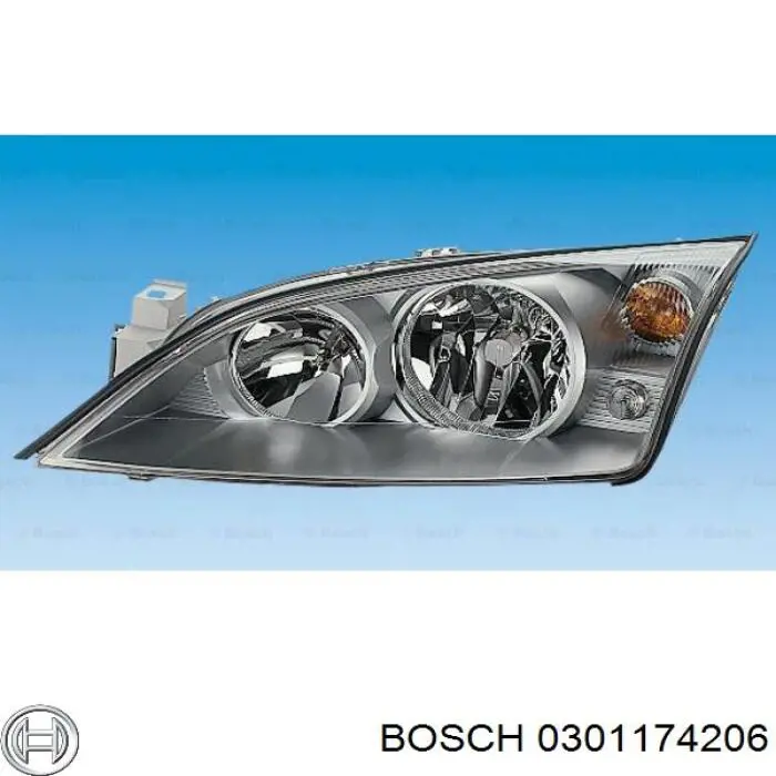 Фара правая Bosch 0301174206