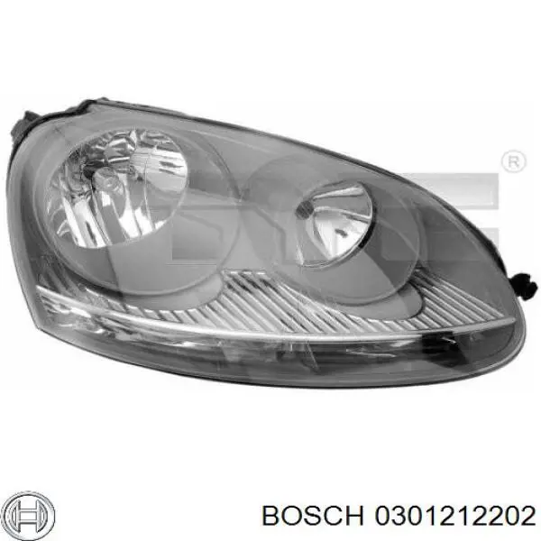 Фара правая BOSCH 0301212202