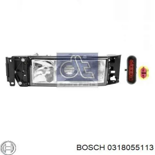 0318055113 Bosch фара левая