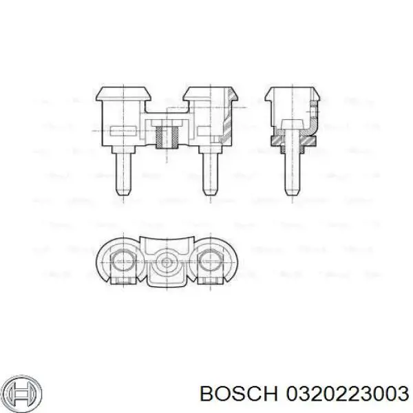Сигнал звуковой (клаксон) Bosch 0320223003