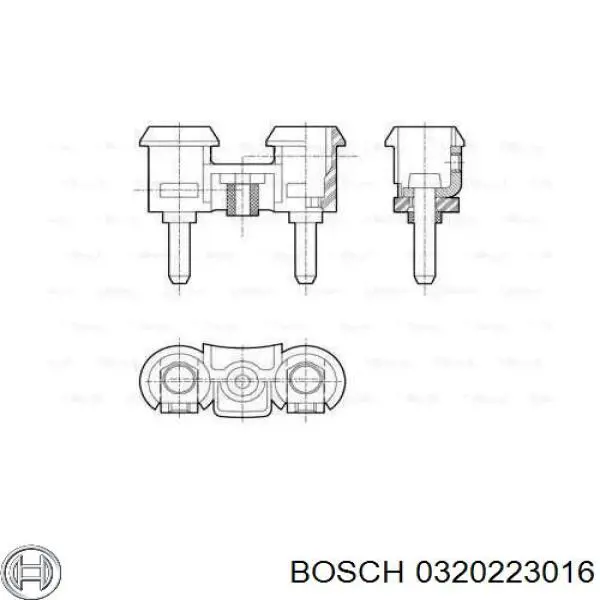 Сигнал звуковой (клаксон) Bosch 0320223016
