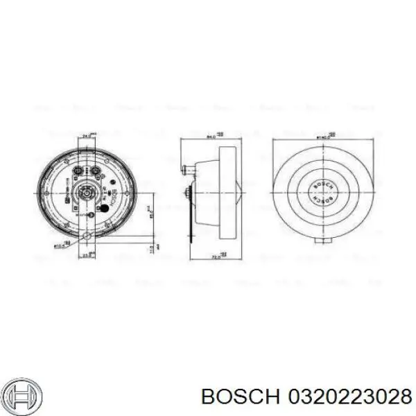 Сигнал звуковой (клаксон) Bosch 0320223028