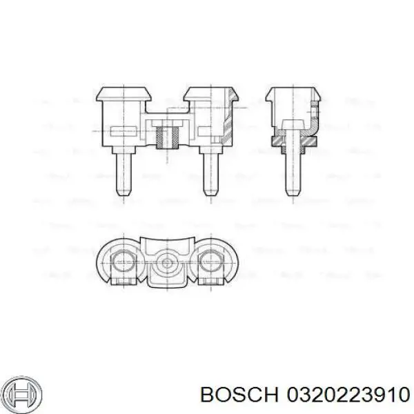 0320223910 Bosch сигнал звуковой (клаксон)