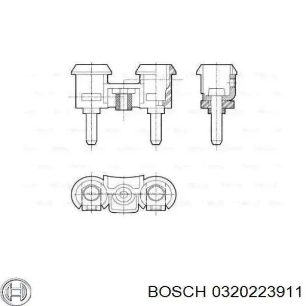Сигнал звуковой (клаксон) Bosch 0320223911