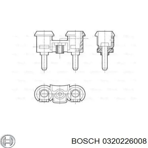 Сигнал звуковой (клаксон) BOSCH 0320226008