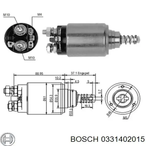 Interruptor magnético, estárter 0331402015 Bosch