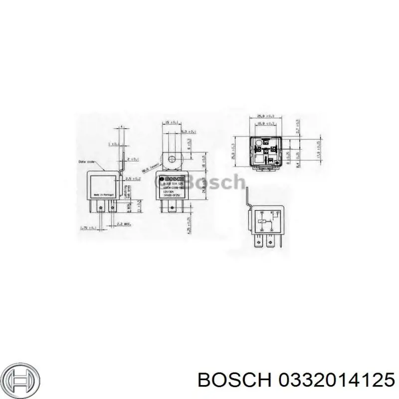 Автомобильные реле поворотов Bosch 0332014125 цена, от 1.55 USD