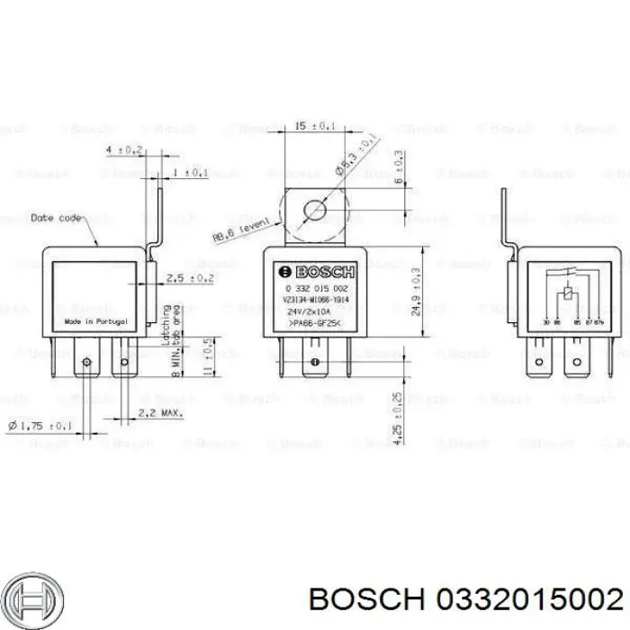  Bosch 332015002 цена, от 12.91 USD
