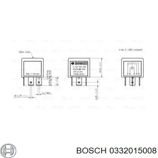 Реле поворотников Mercedes 0045453605