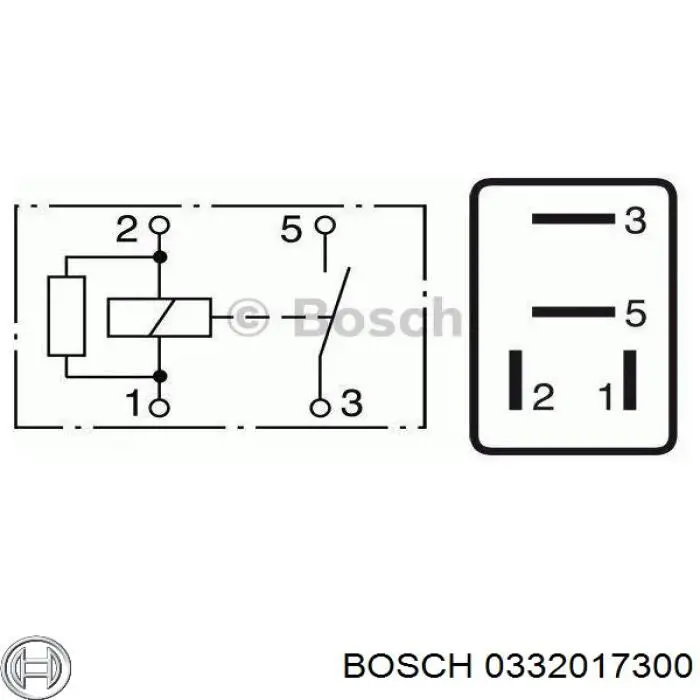Реле противотуманной фары Bosch 0332017300