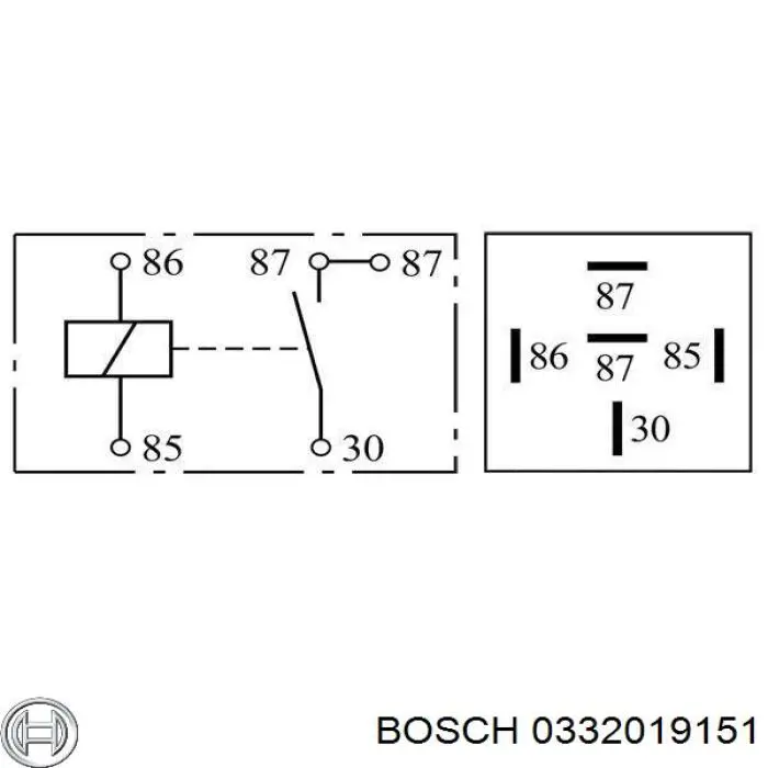 Реле электрическое многофункциональное Bosch 0332019151 цена, от 4.79 USD
