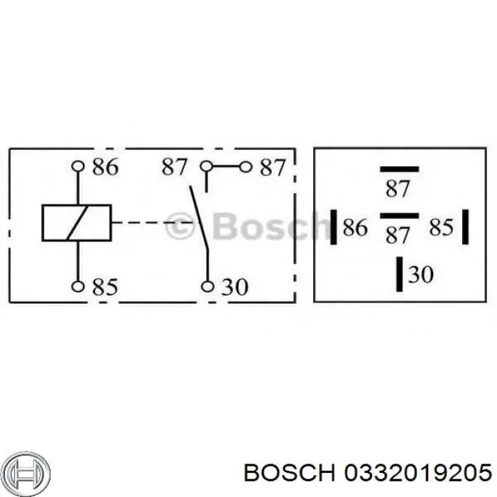 Реле обогрева заднего стекла 0332019205 Bosch