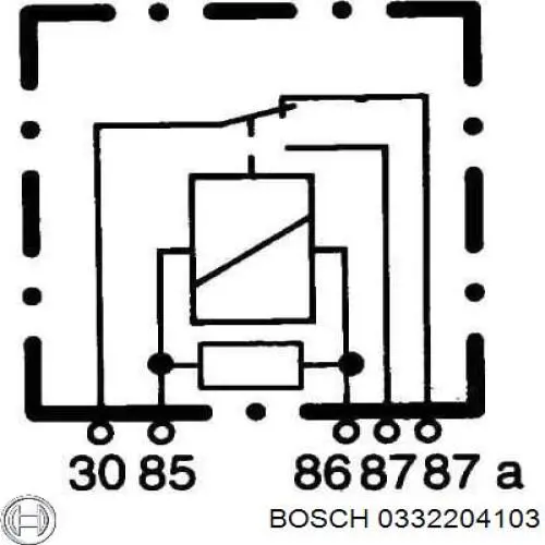 0332204103 Bosch Реле электрическое многофункциональное