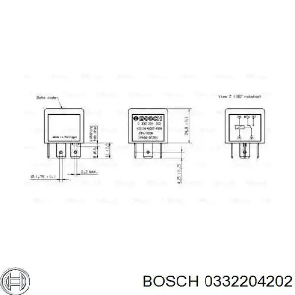 0332204202 Bosch Реле указателей поворотов