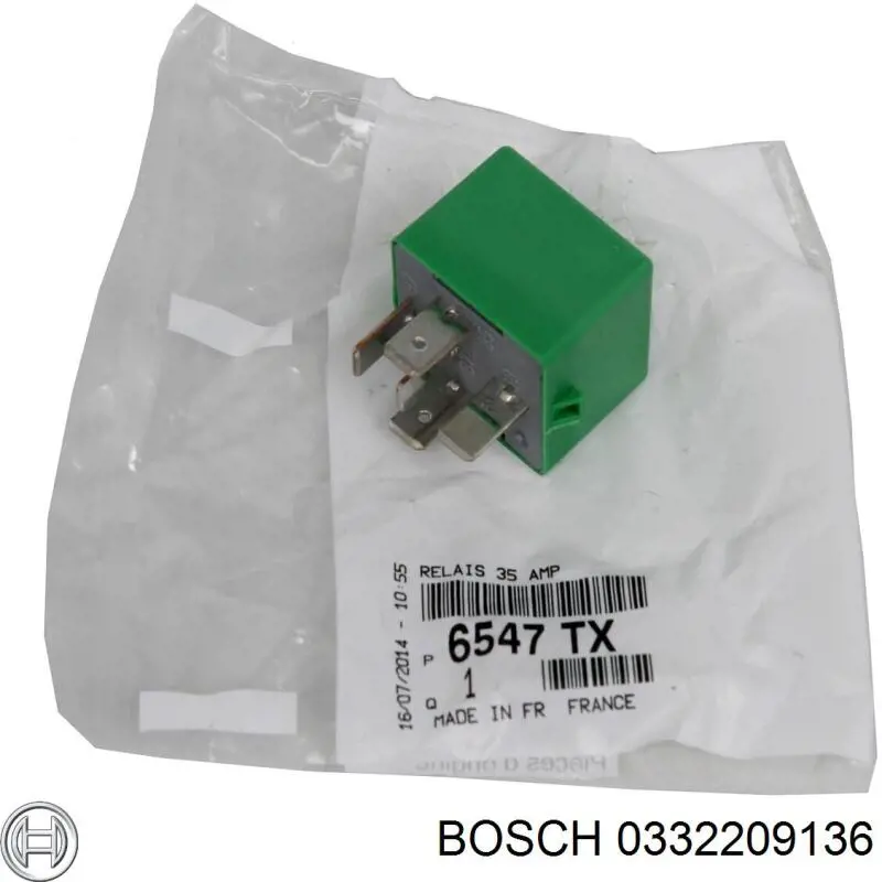 Купить 0332209136 Bosch Реле вентилятора