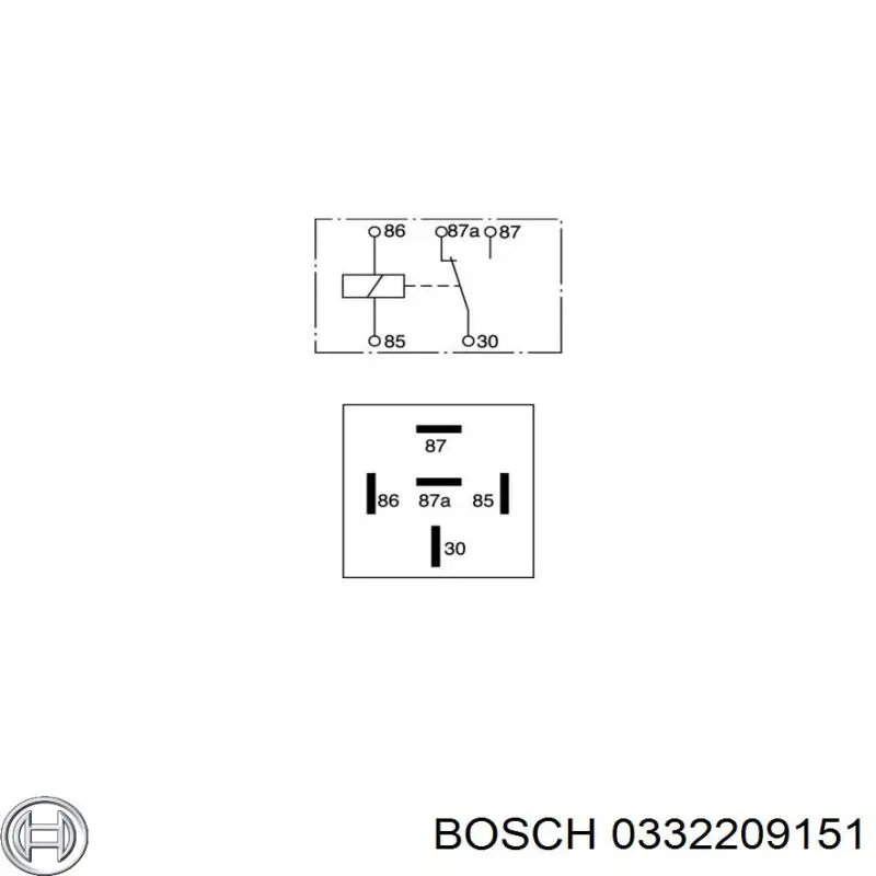 Купить 0332209151 Bosch Реле многофункциональное