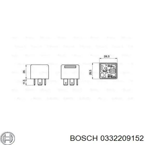 Реле электрическое многофункциональное Bosch 0332209152