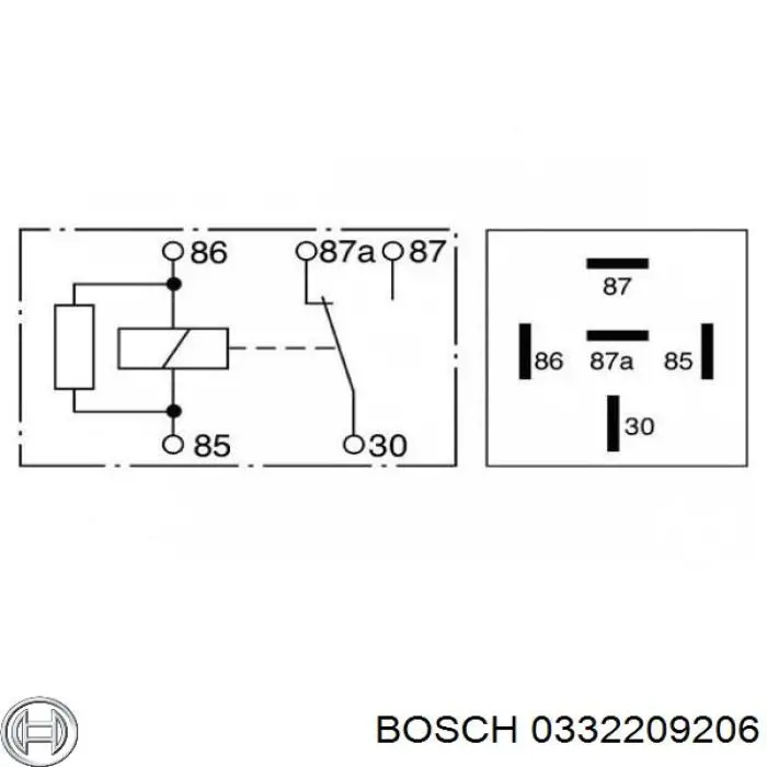 Реле поворотов 0332209206 Bosch