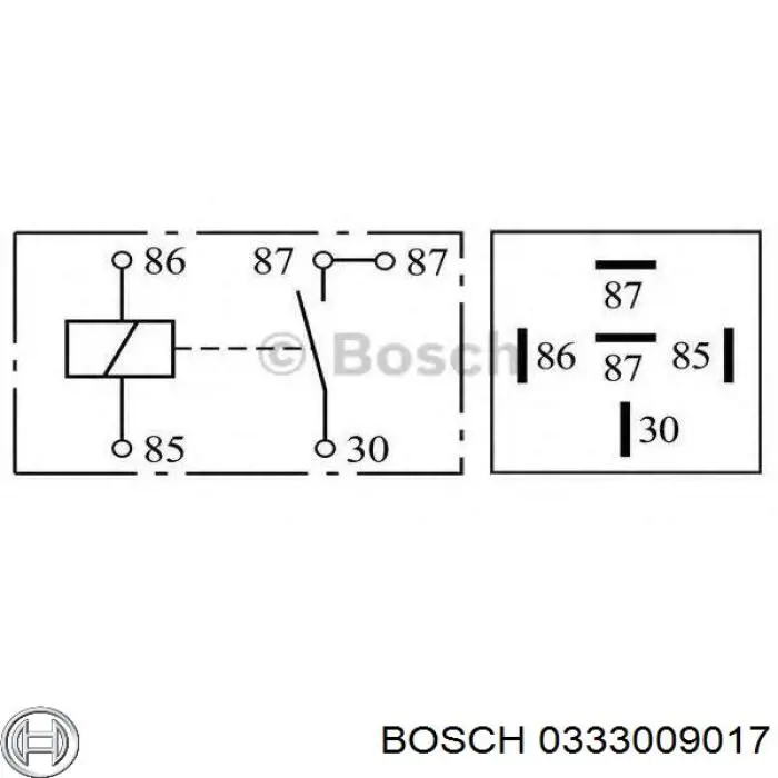 Втягивающее реле Bosch 0333009017