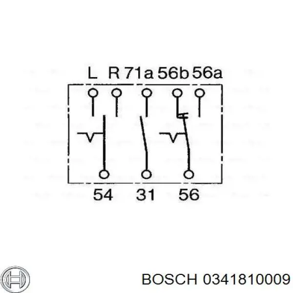 Переключатель подрулевой левый 0341810009 Bosch