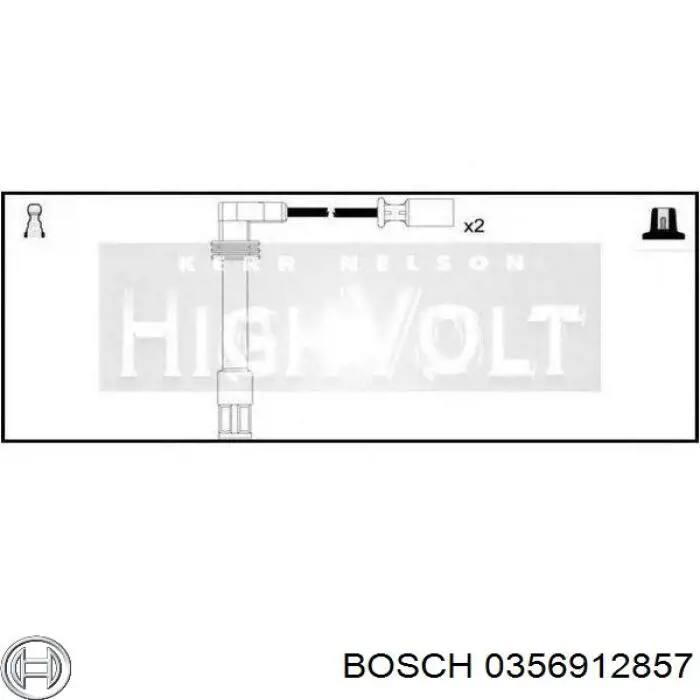 Купить 0356912857 Bosch Провода высокого напряжения