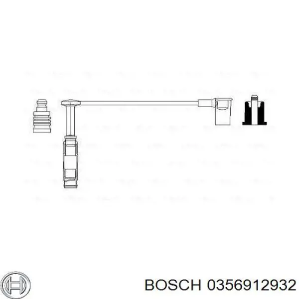 Провод высоковольтный, цилиндр №2, 3 Bosch 0356912932