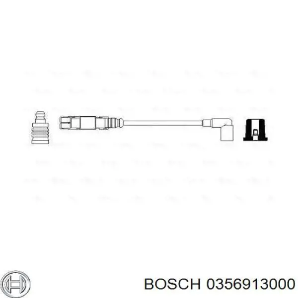 Провод высоковольтный, цилиндр №4 Bosch 0356913000