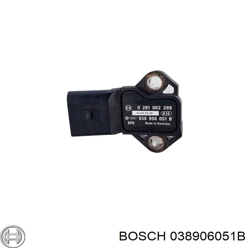 Датчик давления наддува 038906051B Bosch