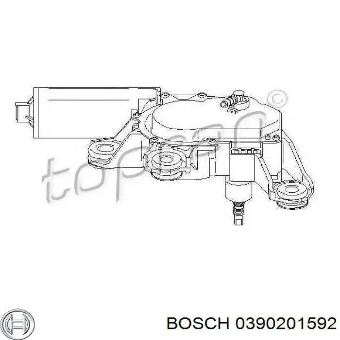 Моторчик заднего дворника 0390201592 Bosch