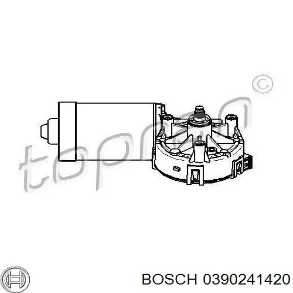Мотор трапеции стеклоочистителя Bosch 0390241420 цена, от 12.67 USD
