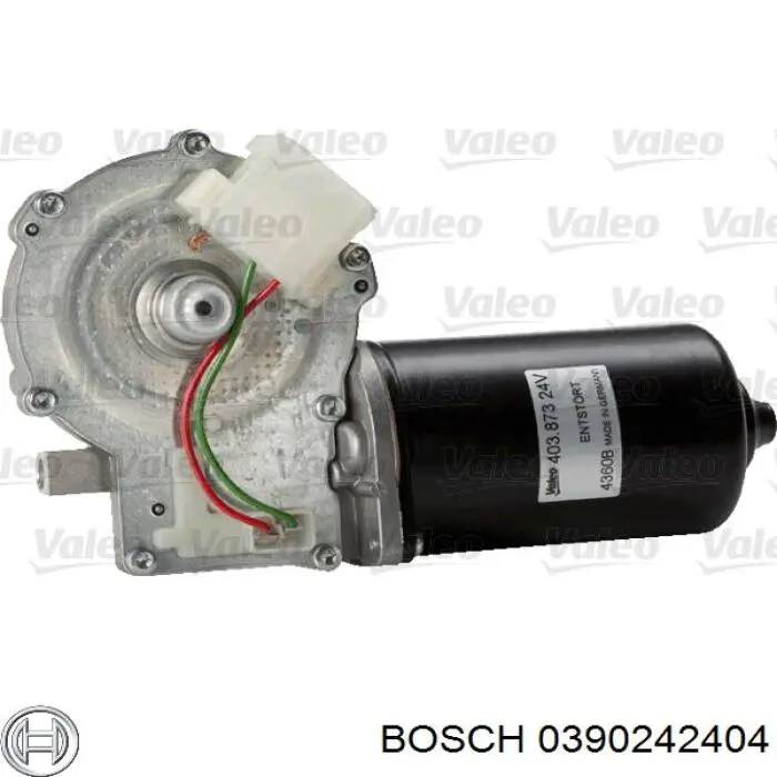 Мотор стеклоочистителя лобового стекла Bosch 0390242404
