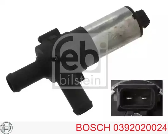 0 392 020 024 Bosch bomba de água (bomba de esfriamento, adicional elétrica)