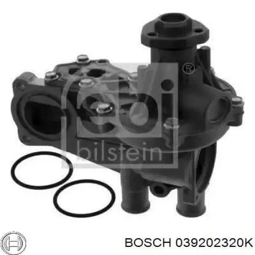 Водяний насос охолодження електричний додатковий 039202320K Bosch