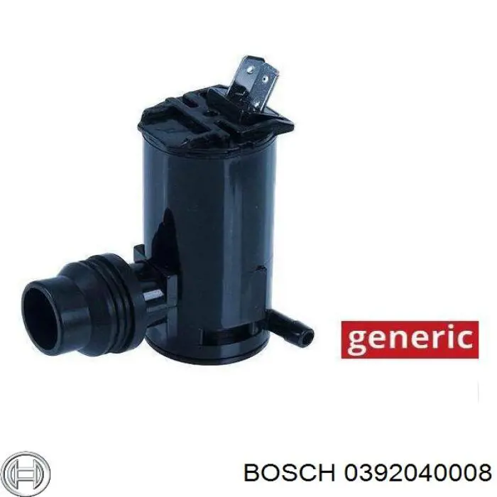 Насос-мотор омывателя стекла переднего Bosch 0392040008