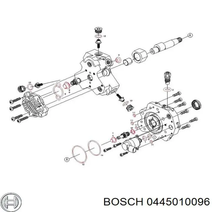 0445010096 Bosch Насос топливный высокого давления (ТНВД)