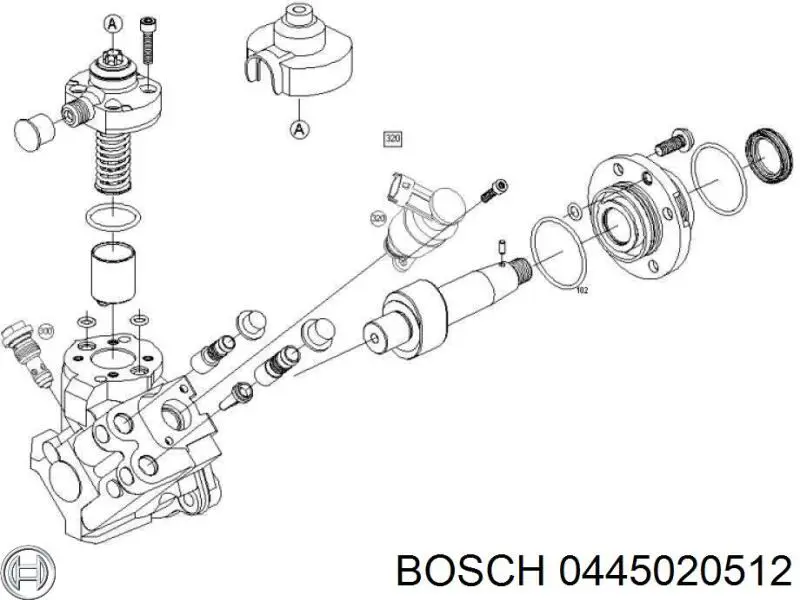 Насос топливный высокого давления Bosch 0445020516