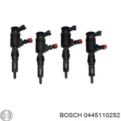 Купить 0445110252 Bosch Клапанная форсунка