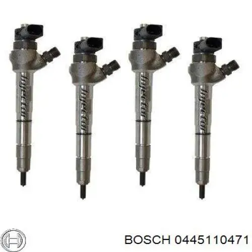 Купить 0445110471 Bosch Клапанная форсунка