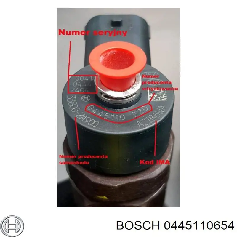 0445110654 Bosch injetor de injeção de combustível