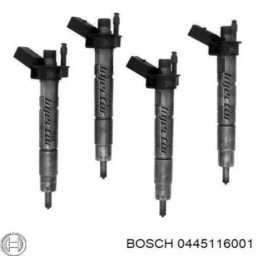 Купить 0445116001 Bosch Клапанная форсунка