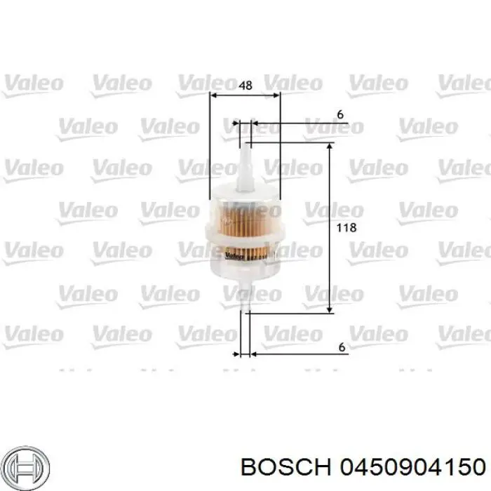 0 450 904 150 Bosch топливный фильтр