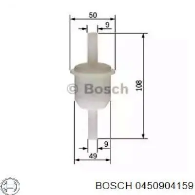 0 450 904 159 Bosch топливный фильтр