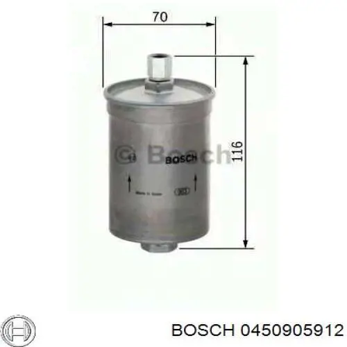 Filtro combustible 0450905912 Bosch