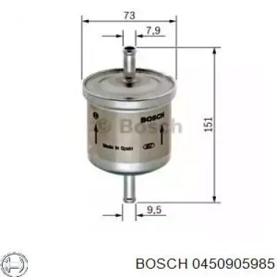 Топливный фильтр 0450905985 Bosch