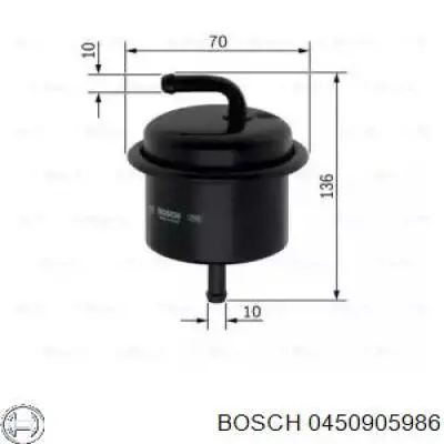Filtro combustible 0450905986 Bosch