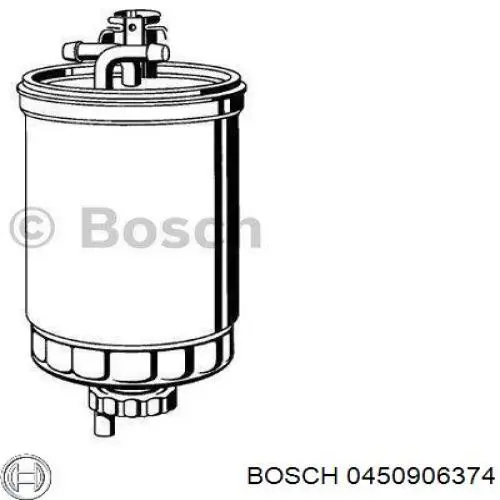 Купить 0450906374 Bosch Фильтр-отстойник топлива грубой очистки
