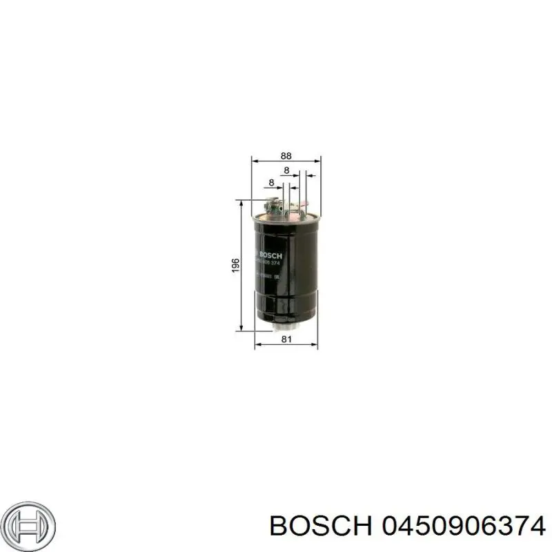 Фильтр тонкой очистки топлива Bosch 0450906374 цена, от 10.52 USD