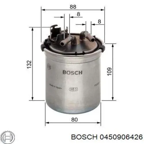 0450906426 Bosch топливный фильтр