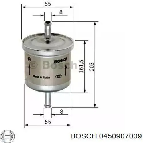 Фильтр тонкой очистки топлива Bosch 0450907009 цена, от 26.74 USD