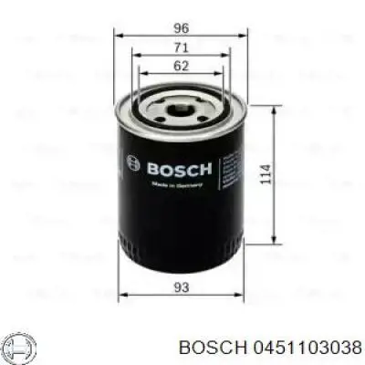 Масляный фильтр 0451103038 Bosch